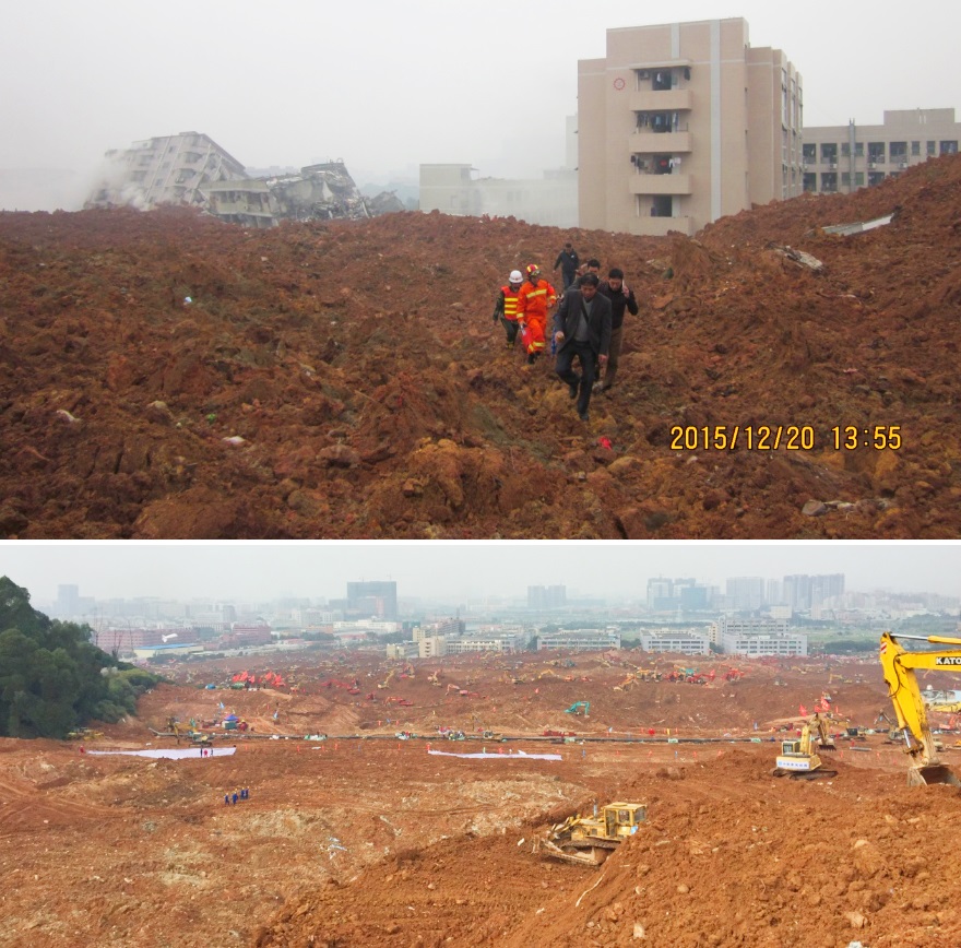 深圳光明新區(qū)渣土受納場“12.20”特別重大滑坡事故搶險